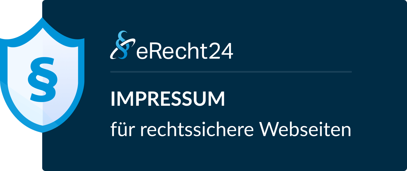 Impressum von eRecht24 für rechtssichere Webseiten